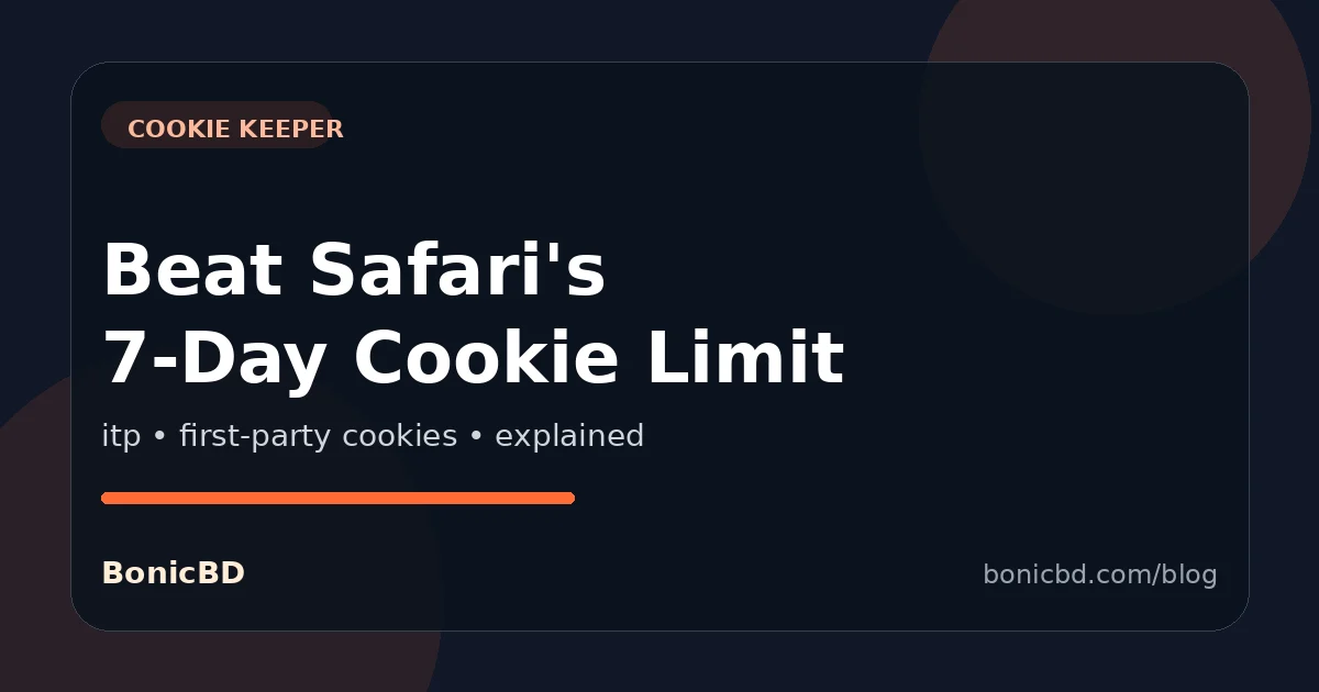 Cookie Keeper: Fighting Safari's 7-Day Cookie Limit